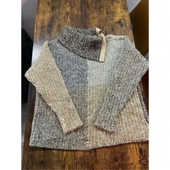 Escada Sport Brown Pullover button sweater Size M - Picture 1 of 11